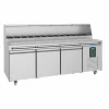 Pizzatisch 3 Türen für 13x 1/3 GN-Behälter, 2370 mm