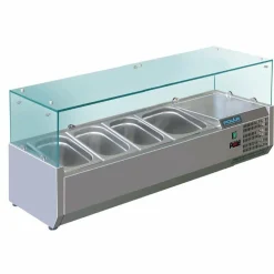 POLAR Aufsatzkühlvitrine für 3x GN1/3 + 1x GN1/2, 1200mm