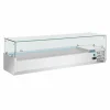 POLAR Aufsatzkühlvitrine für 5x GN1/3 und 1x GN1/2, 1500mm