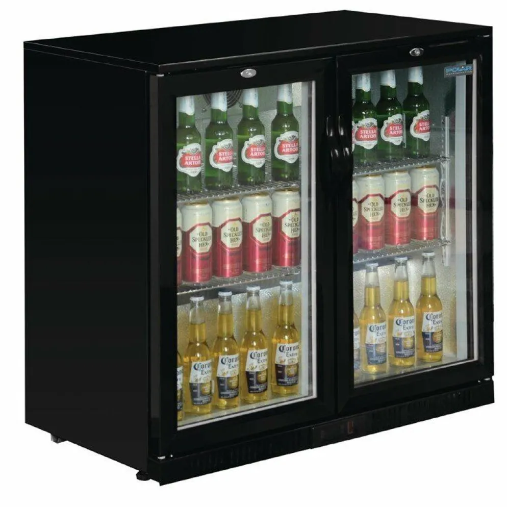 POLAR Barkühlschrank mit 2 Klapptüren 208L