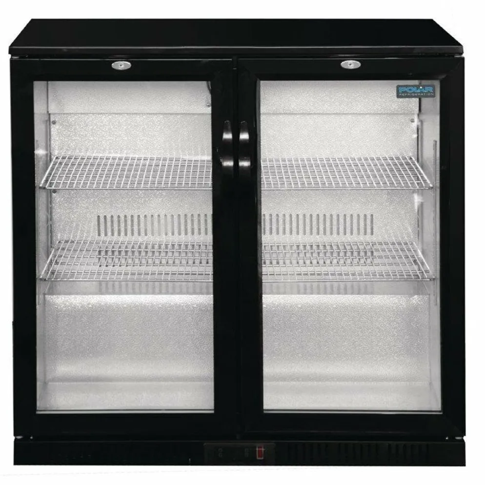 POLAR Barkühlschrank mit 2 Klapptüren 208L