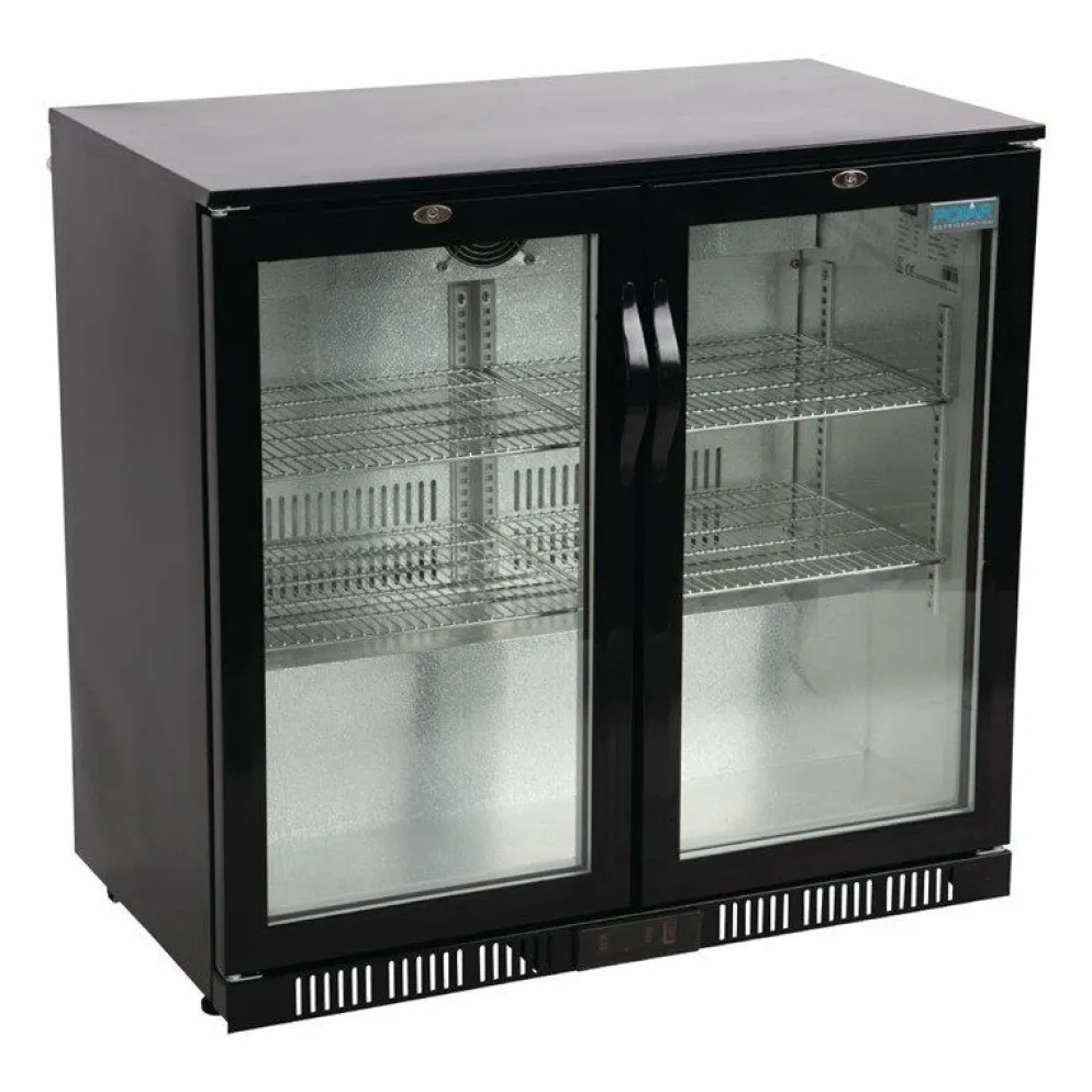 POLAR Barkühlschrank mit 2 Klapptüren 198L
