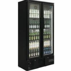 Polar Barkühlvitrine 2 Klapptüren, 920x514x1880mm