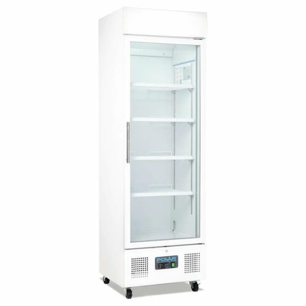 Polar Display Glastür Kühlschrank 336L, 62x57x198,2 cm