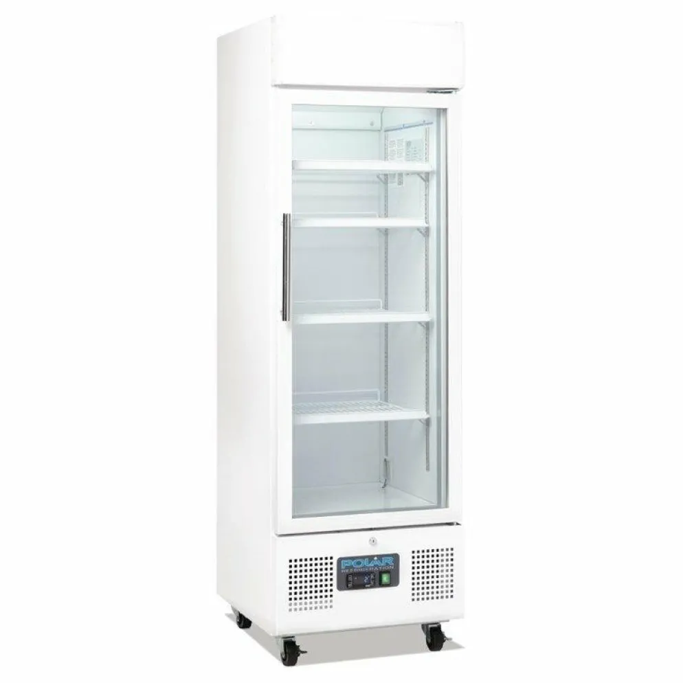 Polar Display Glastür Kühlschrank 336L, 62x57x198,2 cm