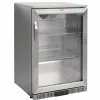 POLAR Edelstahl Barkühlschrank mit Klapptür 138L