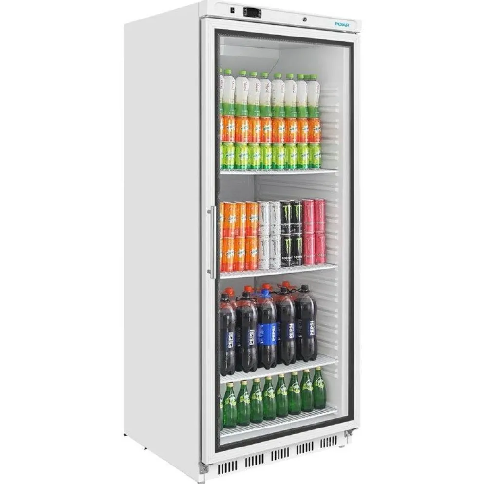 POLAR Glastür Display Flaschenkühlschrank, 600L