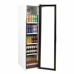 POLAR Glastür Flaschenkühlschrank, 300L, 448x680x1900mm Slimline