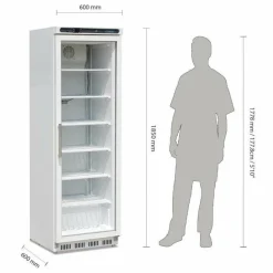 POLAR Glastür Gewerbetiefkühlschrank, 365L, 600x620x1855mm