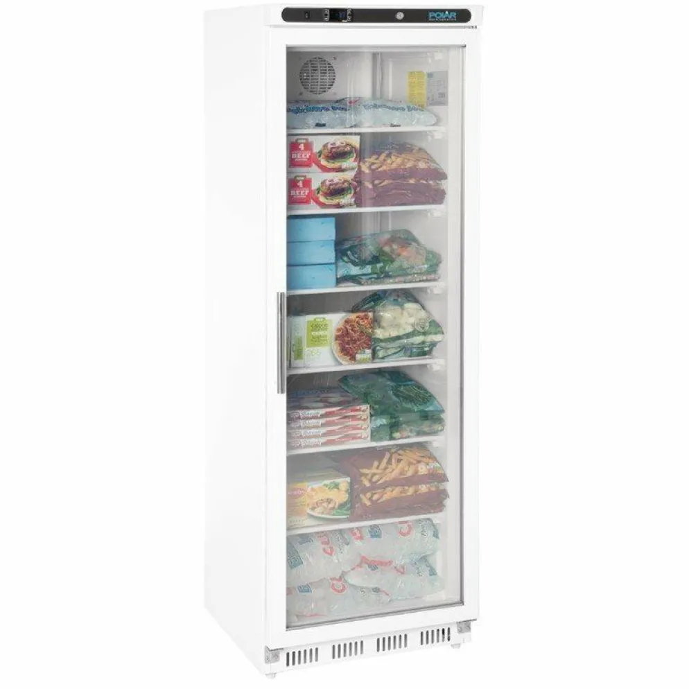 POLAR Glastür Gewerbetiefkühlschrank, 365L, 600x620x1855mm