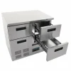 POLAR Kühltisch mit 4 Schubladen 240L, 900x700x880 mm