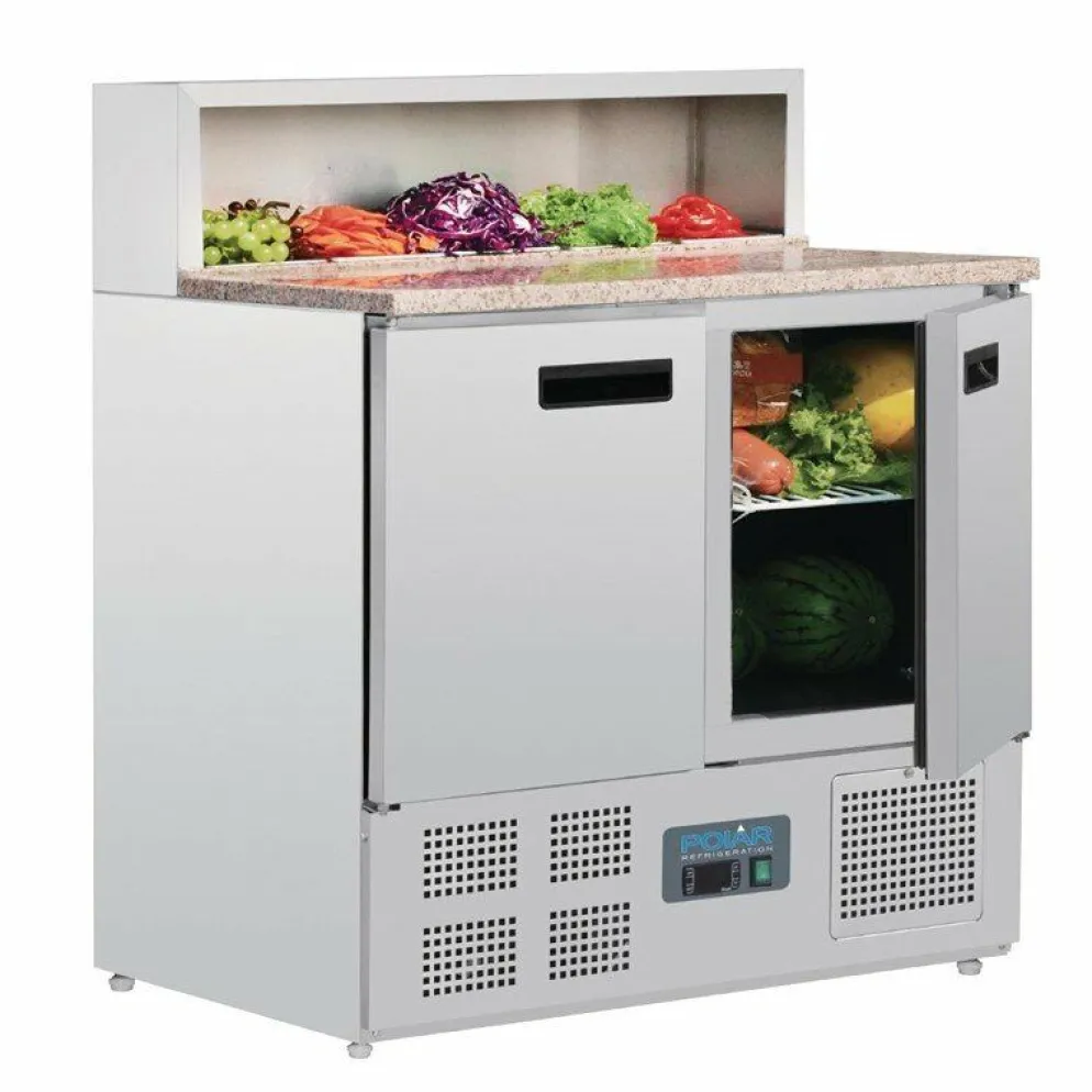 POLAR Pizzakühltisch 2-türig 288L