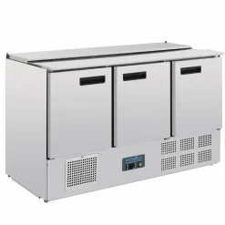 POLAR Saladette 368 Liter, 3-türig 1370x700x885 mm