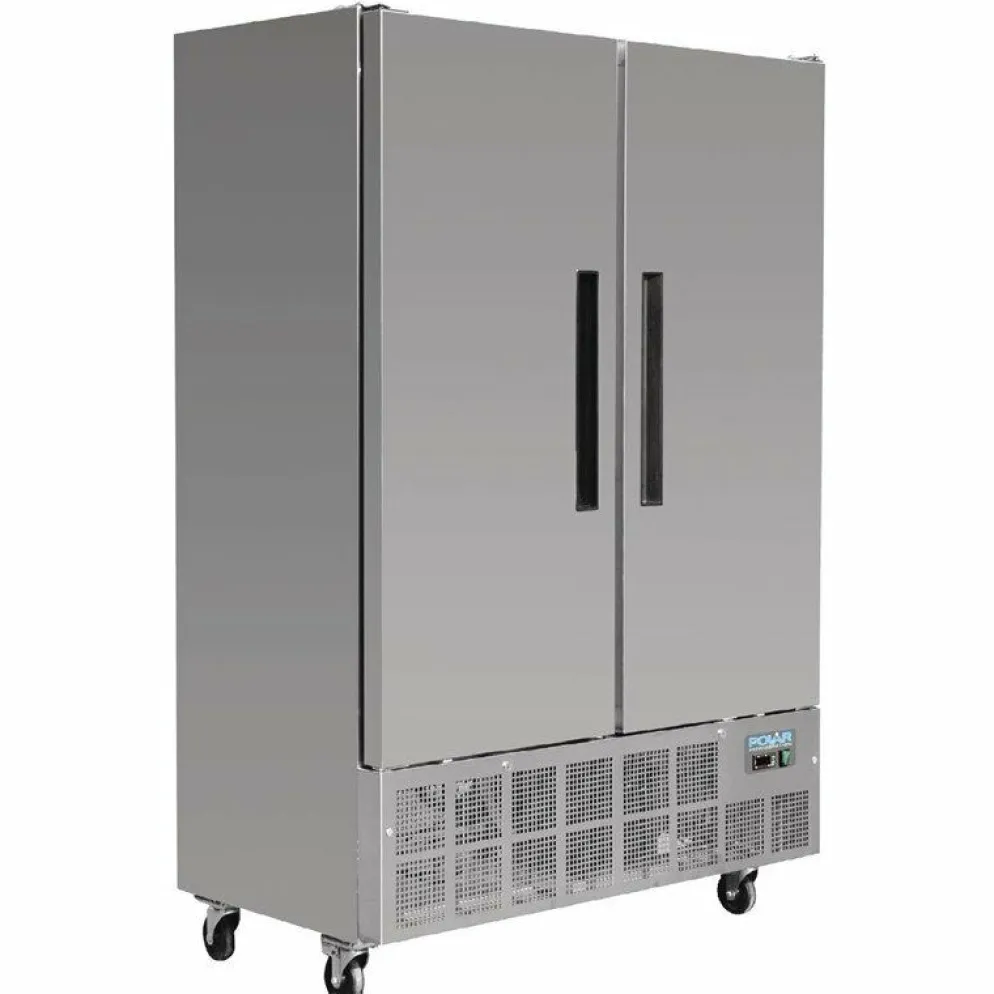POLAR Slimline Gefrierschrank Edelstahl 960L