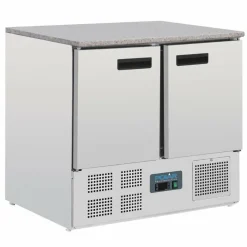 POLAR Thekenkühltisch 2-türig 240L, 900x700x880 mm - GN 1/1