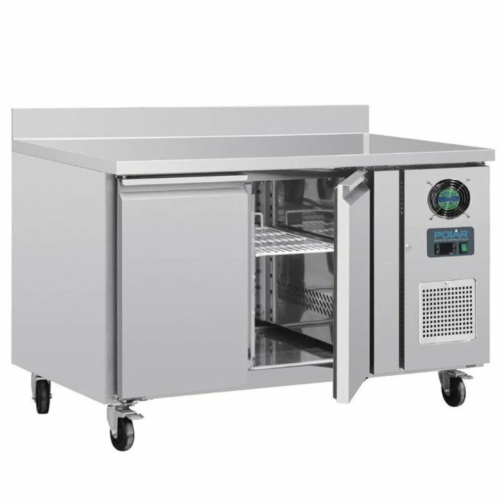 POLAR 2-türiger Edelstahlgefrierschrank 282Ltr, 1360x700x960 mm