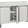 POLAR 3-türiger Edelstahlgefrierschrank 417Ltr, 1795x700x960 mm