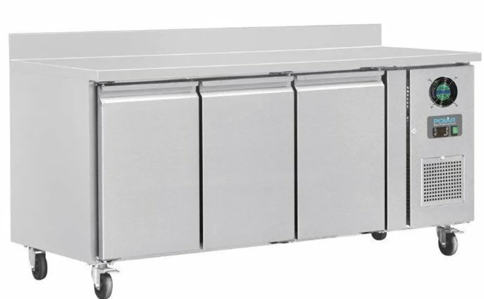 POLAR 3-türiger Edelstahlgefrierschrank 417Ltr, 1795x700x960 mm