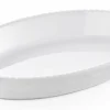 Porzellan Auflauf Backform, 22 x 13,5 x 4 cm, weiss