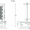 POTIS F E2 Elektro Gyrosgrill Dönergrill Kebabgrill 30 kg, Höhe 840 mm - Motor unten -