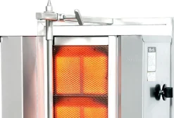 POTIS F GD3 Gyrosgrill Dönergrill Kebapgrill 40 kg, Motor unten, "ERDGAS"