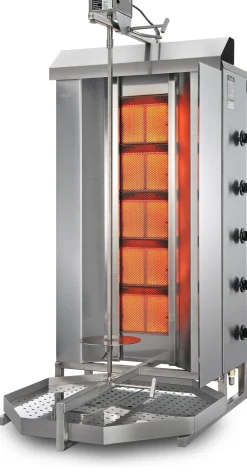 POTIS GD5 Gyrosgrill Dönergrill Kebabgrill 120 kg, "PROPANGAS"