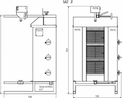 POTIS GD3 Gyrosgrill Dönergrill Kebabgrill 40 kg, 