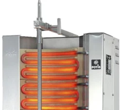 POTIS MU E3 Elektro Gyrosgrill Dönergrill Kebabgrill 50 kg, Motor hinten