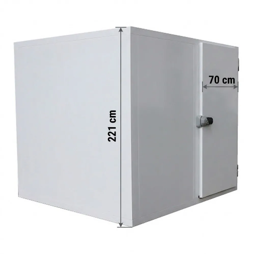 Premium Kühlzelle 2400x2100x2210mm mit Aggregat, Wandstärke 80mm
