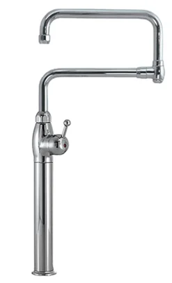 PREMIUM Knebel-Mischbatterie mit Doppel Schwenkhahn 1/2 Zoll Wasseranschluß