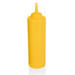 Quetschflasche Set, Ø 7 cm, 0,7 Liter, gelb, Set á 6 Stück, Polyethylen