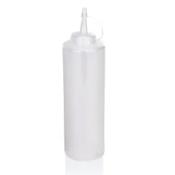 Quetschflasche Set, Ø 7 cm, 0,7 Liter, transparent, Set á 6 Stück, Polyethylen