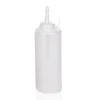 Quetschflasche Set, Ø 7 cm, 0,45 Liter, transparent, Set á 6 Stück, Polyethylen