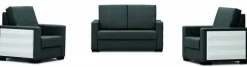RELAX Sofa 2 Sitzer Schwarz