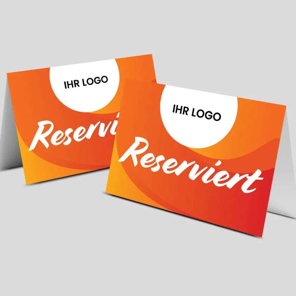 Reserviert-Tischschild Citrus mit Logo (250 Stk.)