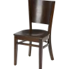 Restaurantstuhl Elan-H Multiplex-Sitz, Nussbaum Dunkel