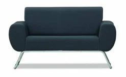 RIGA Sofa 2 Sitzer Schwarz