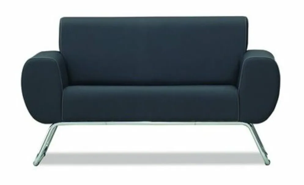 RIGA Sofa 2 Sitzer Schwarz