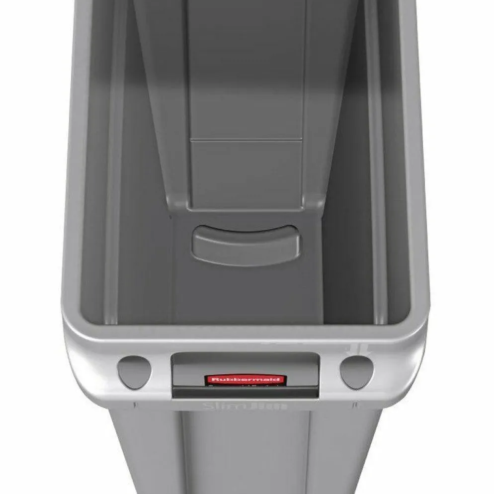 Rubbermaid Slim Jim Abfalleimer 87L in grau