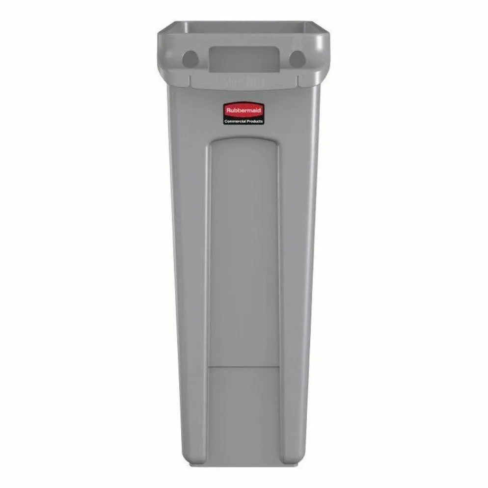 Rubbermaid Slim Jim Abfalleimer 87L in grau