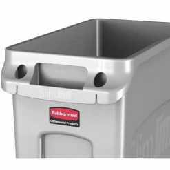 Rubbermaid Slim Jim Abfalleimer 87L in grau