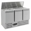Saladette mit Deckel, 3 Türen, 4x 1/1GN, Breite 1370mm