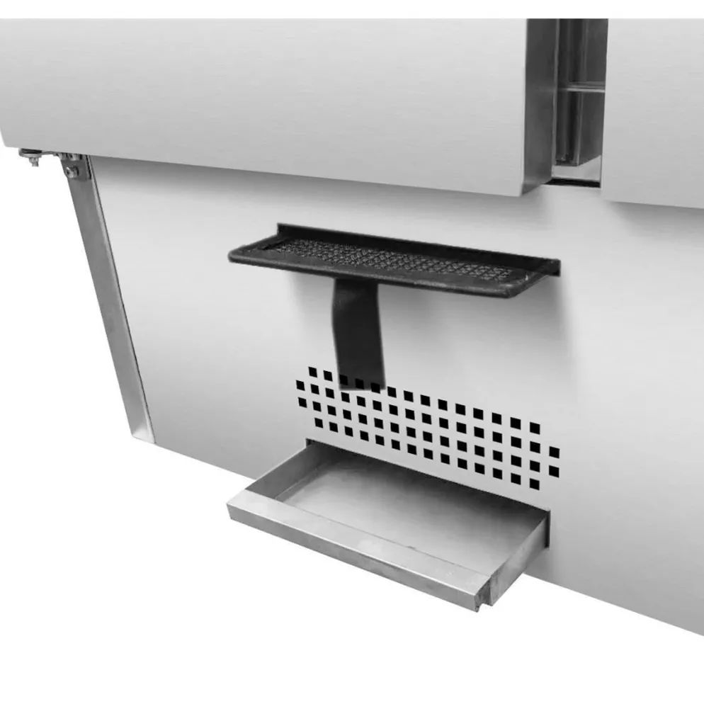 Saladette 2 Türen, Breite 900x700 mm, mit Schiebedeckel