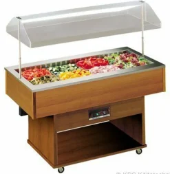 Salatbar Delizie 1423x750x1478mm für 4 GN 1/1, elektr. Haubenbestätigung