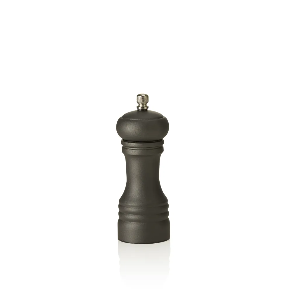 Salzmühle Metal mit Edelstahl Mahlwerk, Höhe 15 cm, Edelstahl