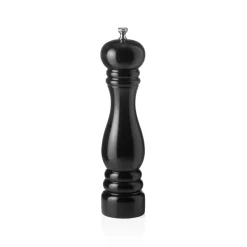 Salzmühle mit Keramikmahlwerk CLASSIC MILL, Höhe 25 cm, schwarz glänzend, Holz
