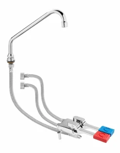 SARO Armatur Fußpedal - Kalt- / Warmwasser Set THEA