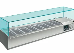 SARO Aufsatzkühlvitrine EVRX 1800mm, 8x 1/4GN