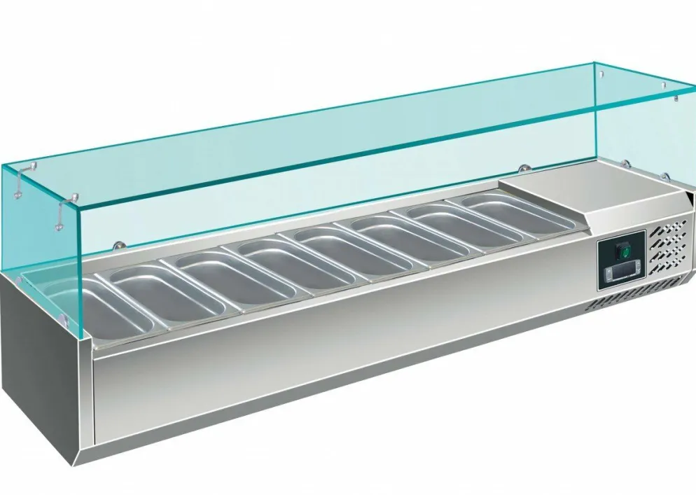 SARO Aufsatzkühlvitrine EVRX 1800mm, 8x 1/4GN