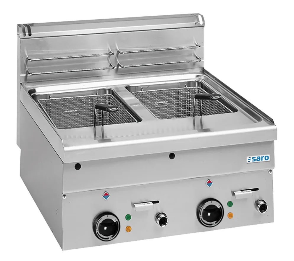 SARO Auftisch Elektro-Fritteuse EF66 10+10 L, 18kW